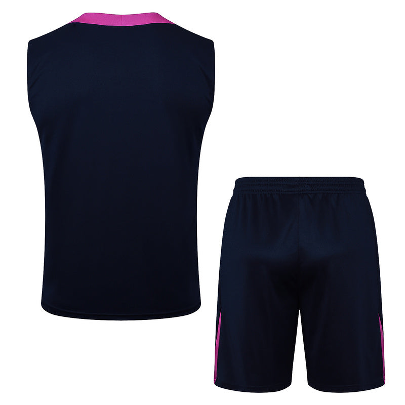 Barcelona Trainingsset 25/26 Ärmelloses Trikot und Shorts