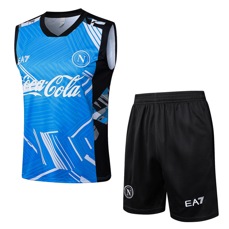 Napoli Trainingsset 24/25 Ärmelloses Trikot und Shorts