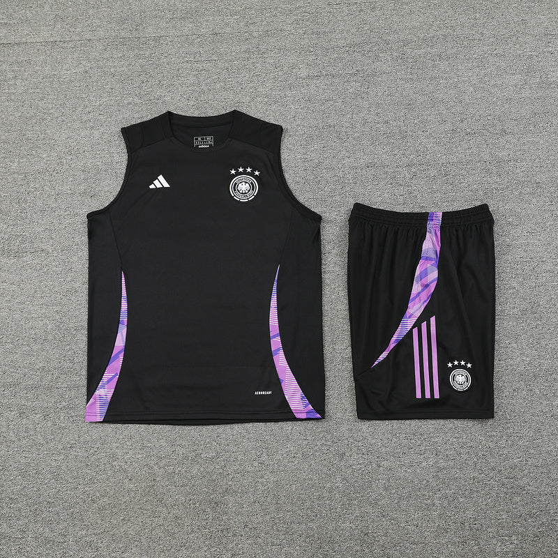 Deutschland Trainingsset 24/25 Ärmelloses Trikot und Shorts