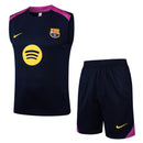 Barcelona Trainingsset 25/26 Ärmelloses Trikot und Shorts