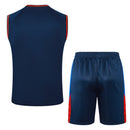Barcelona Trainingsset 24/25 Ärmelloses Trikot und Shorts