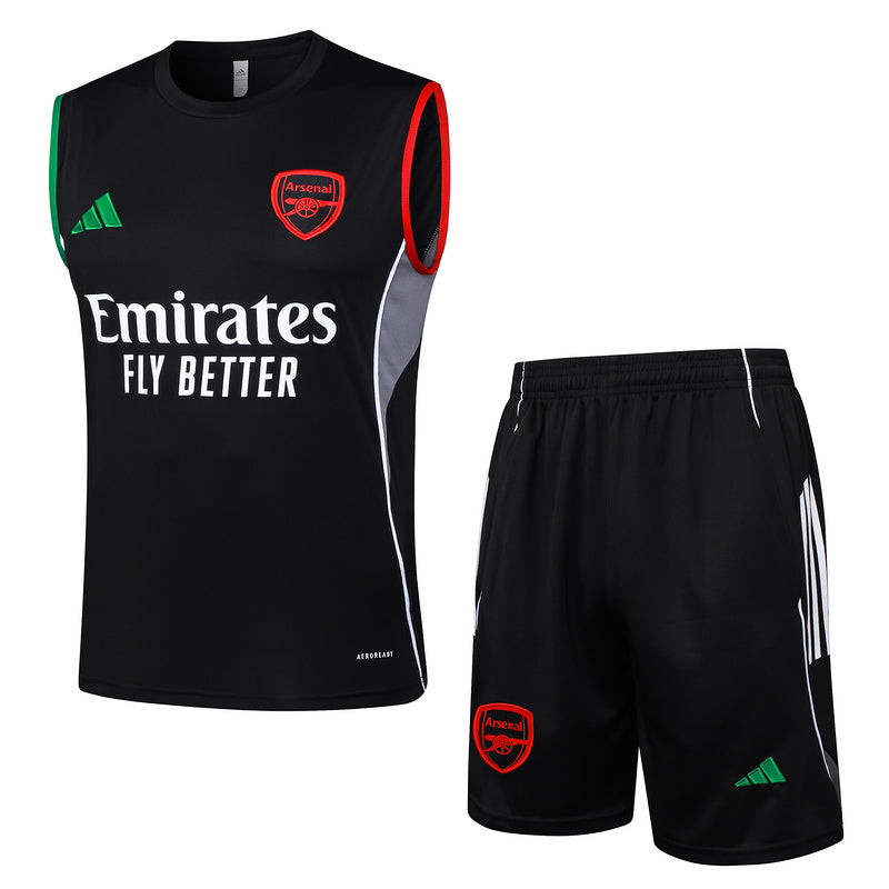 Arsenal Trainingsset 25/26 Ärmelloses Trikot und Shorts