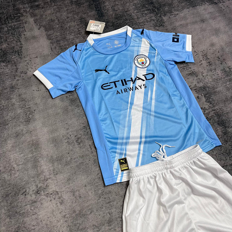 Kinder-Set Manchester City Heimtrikot 25/26