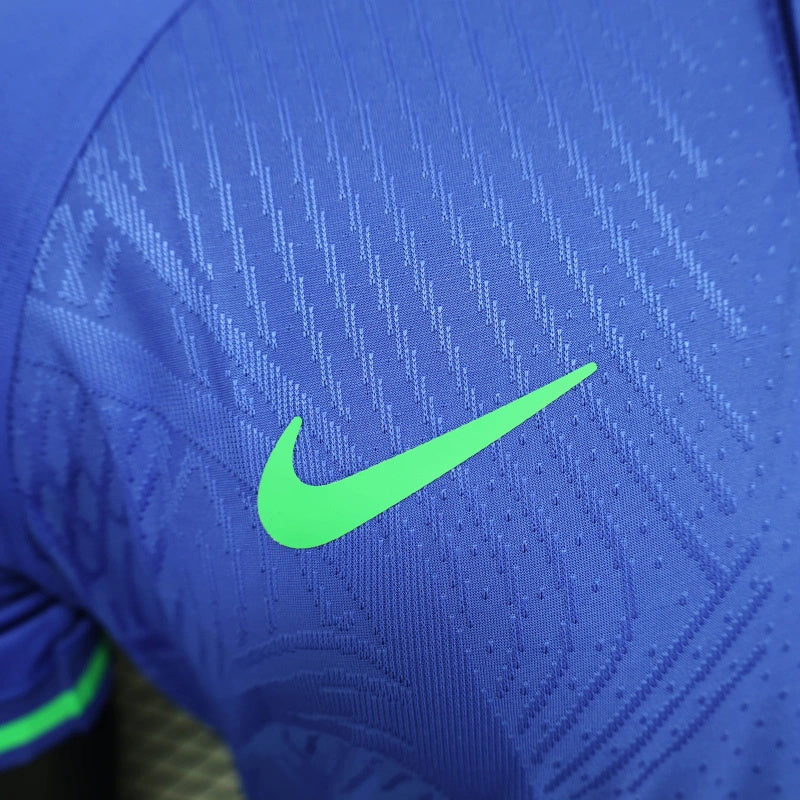 Poloshirt Brasilien Sonderedition 25/26 Herren Spieler-Version Blau