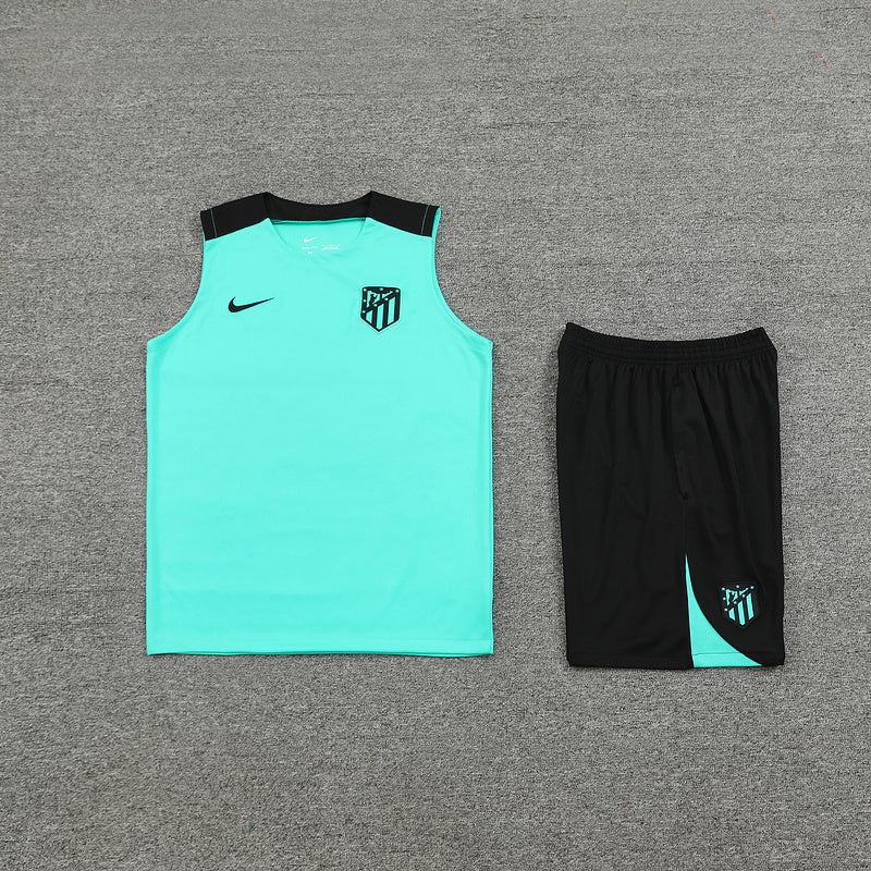 Atletico Madrid Ärmelloses Set 24/25 Trikot und Shorts