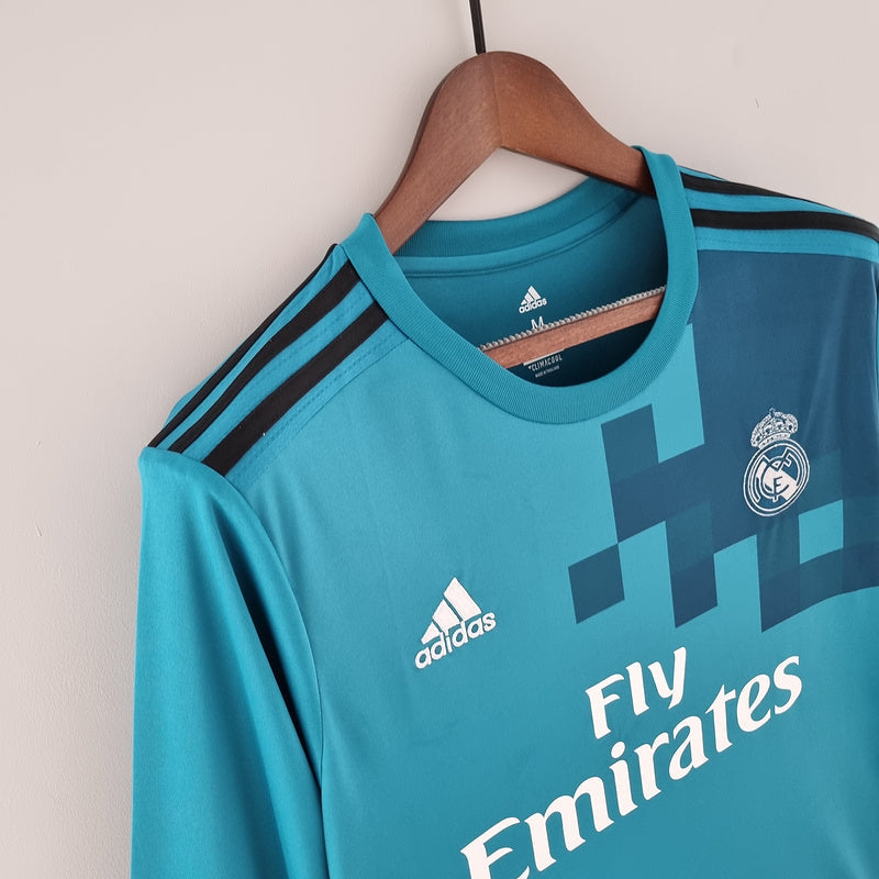 Real Madrid Langarm Drittetrikot 17/18 Herren Fan-Version (Retro)