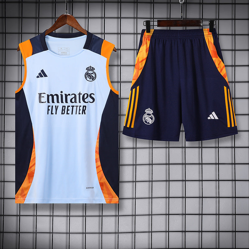 Real Madrid Ärmelloses Set 24/25 Trikot und Shorts