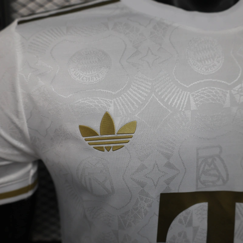 Bayern München 125 Jahre 25/26 Herren Spieler-Version Trikot Weiß