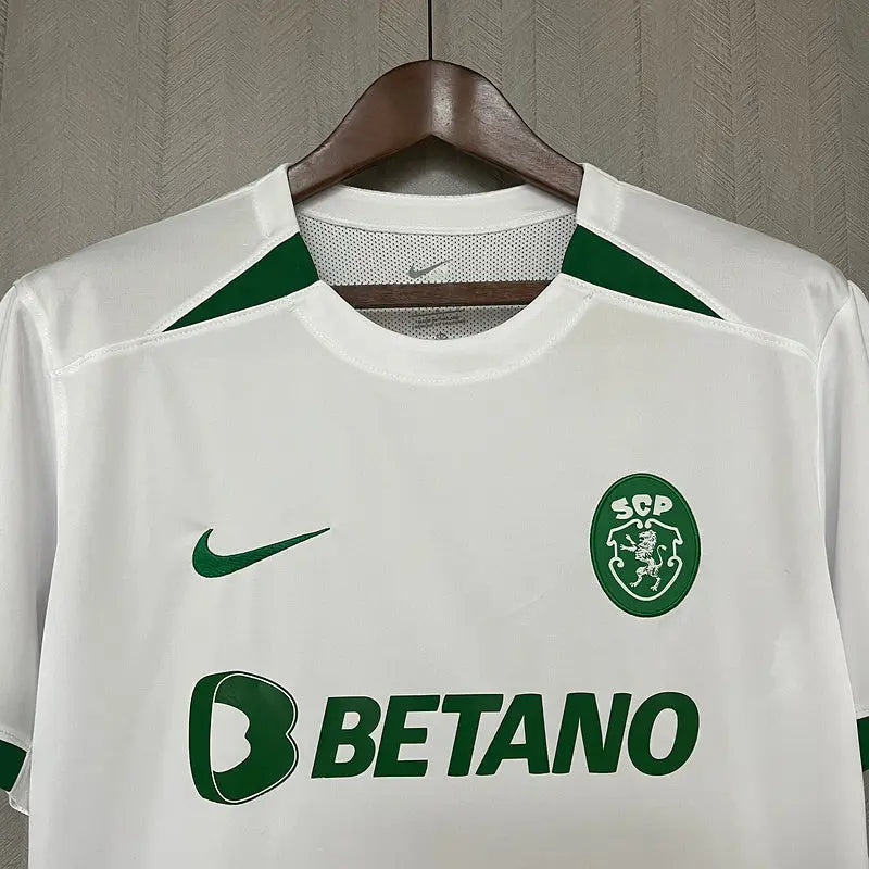 Sporting Lissabon Auswärtstrikot 24/25 Herren Fantrikot Weiß