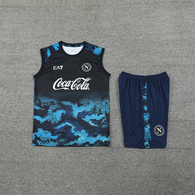 Napoli Trainingsset 24/25 Ärmelloses Shirt und Shorts