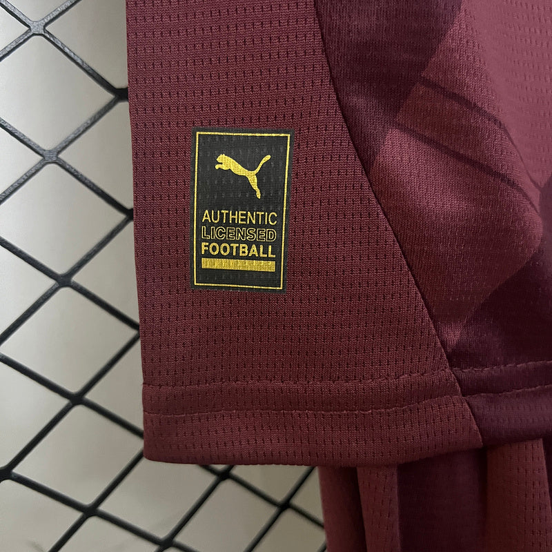 Kinder-Set Manchester City Drittetrikot 24/25 Bordeaux