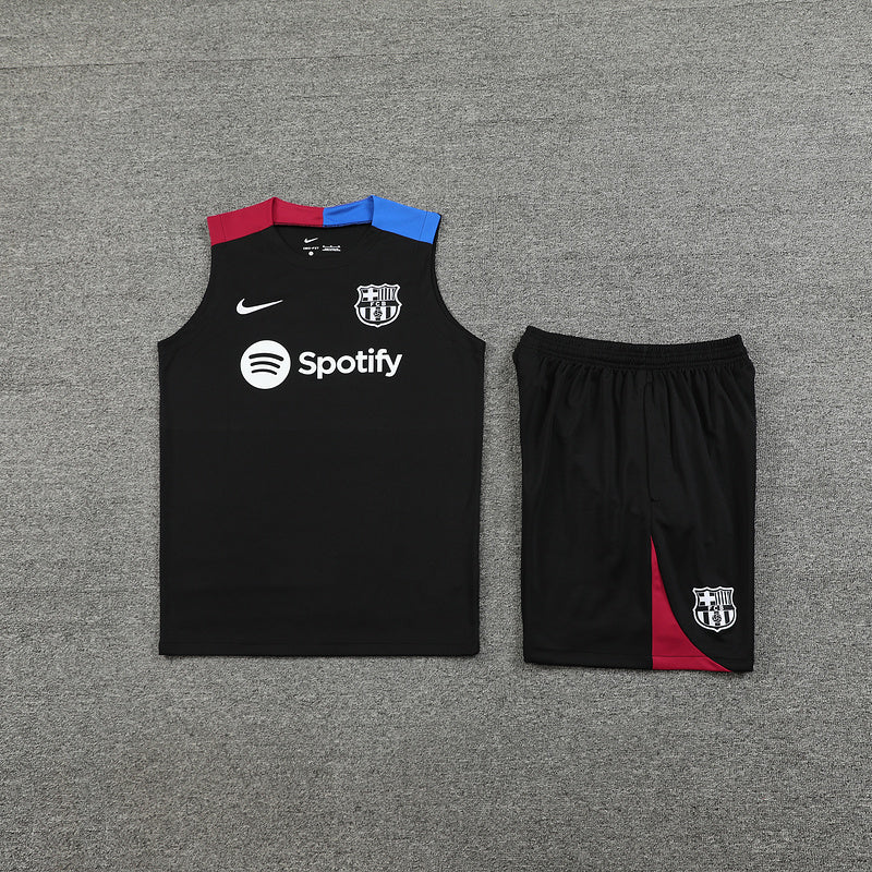 Barcelona Ärmelloses Set 24/25 Trikot und Shorts