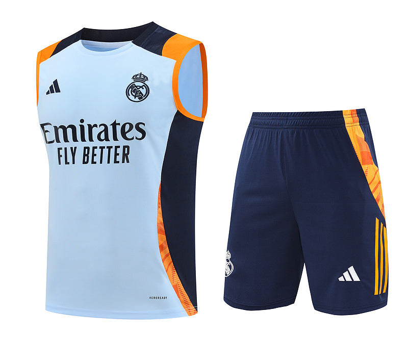Real Madrid Ärmelloses Set 24/25 Trikot und Shorts