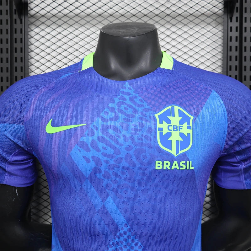 Brasilien Auswärtstrikot 25/26 Herren Spieler-Version Trikot Blau