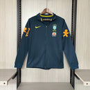 Brasilien, 2022, Trainingsjacke, Marineblau, Dunkelblau, Herren, Seleção, Brazilcore, Brasilien Fanwear, Fußball Fanartikel, Sportjacke, Vintage Style, Shop des Spielers, Streetwear