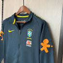 Brasilien, 2022, Trainingsjacke, Marineblau, Dunkelblau, Herren, Seleção, Brazilcore, Brasilien Fanwear, Fußball Fanartikel, Sportjacke, Vintage Style, Shop des Spielers, Streetwear