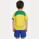Brasilien Kinder - Set Heimtrikot 2004 Gelb und Blau (Retro) - SHOP DES SPIELERS