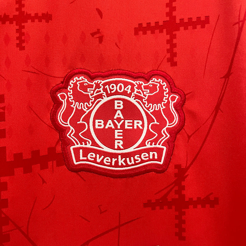 Bayer Leverkusen Heimtrikot 24/25 Herren Fantrikot Rot