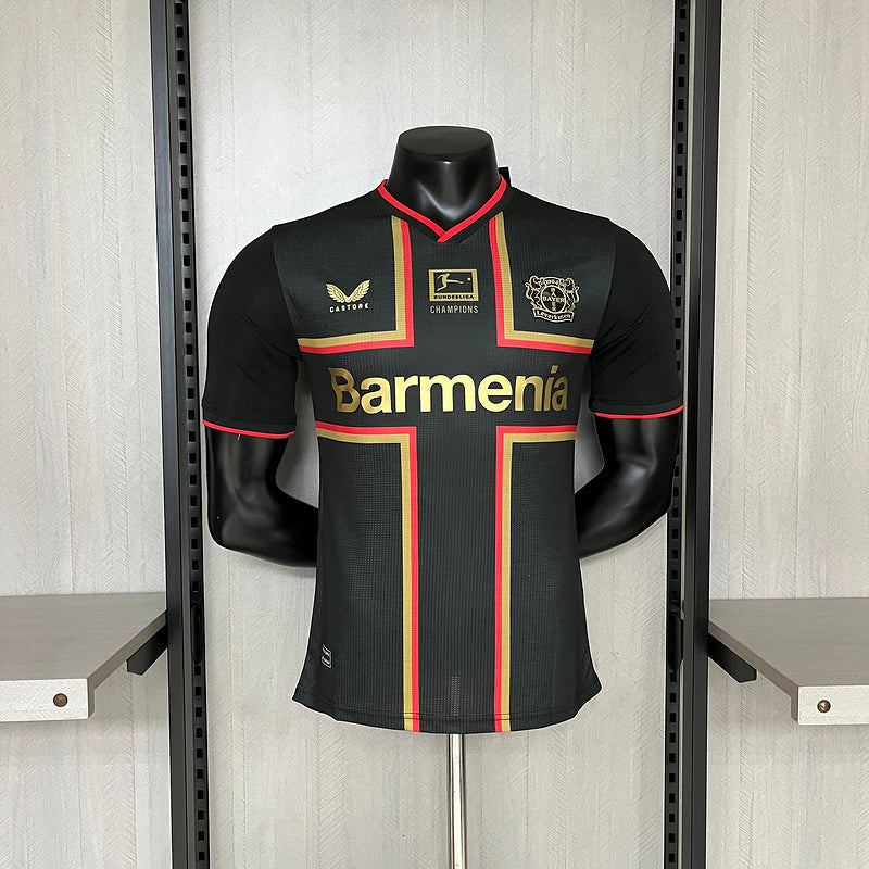 Bayer Leverkusen Trikot 24/25 Herren Spieler-Version Schwarz