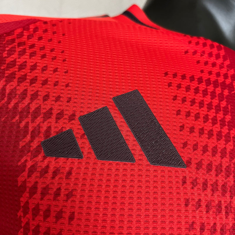 Bayern München Langarmtrikot Heimtrikot 24/25 Herren Spieler-Version Trikot Rot