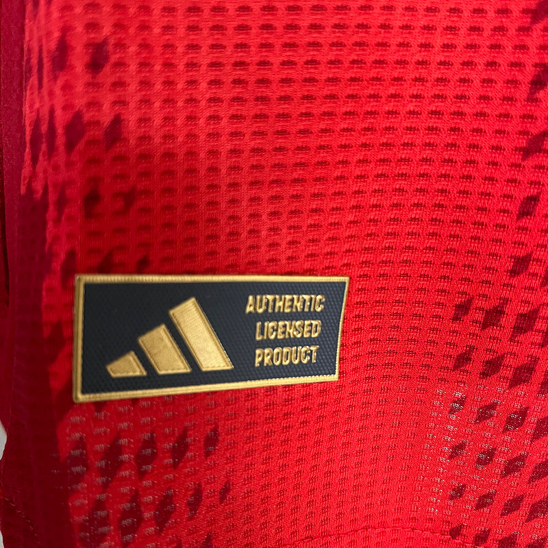 Bayern München Langarmtrikot Heimtrikot 24/25 Herren Spieler-Version Trikot Rot