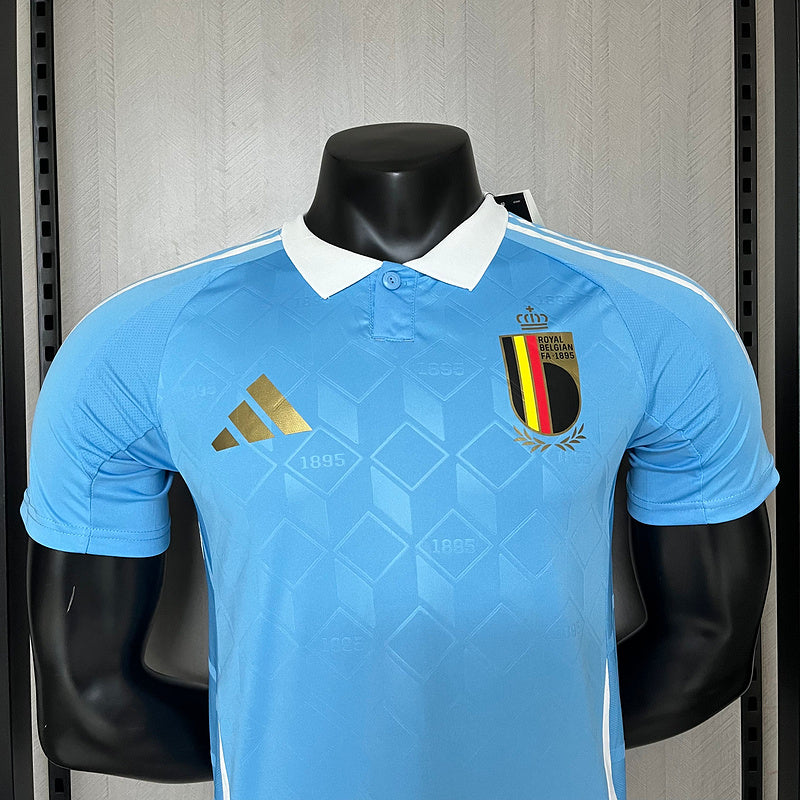 Belgien Auswärtstrikot 24/25 Herren Spieler-Version Blau