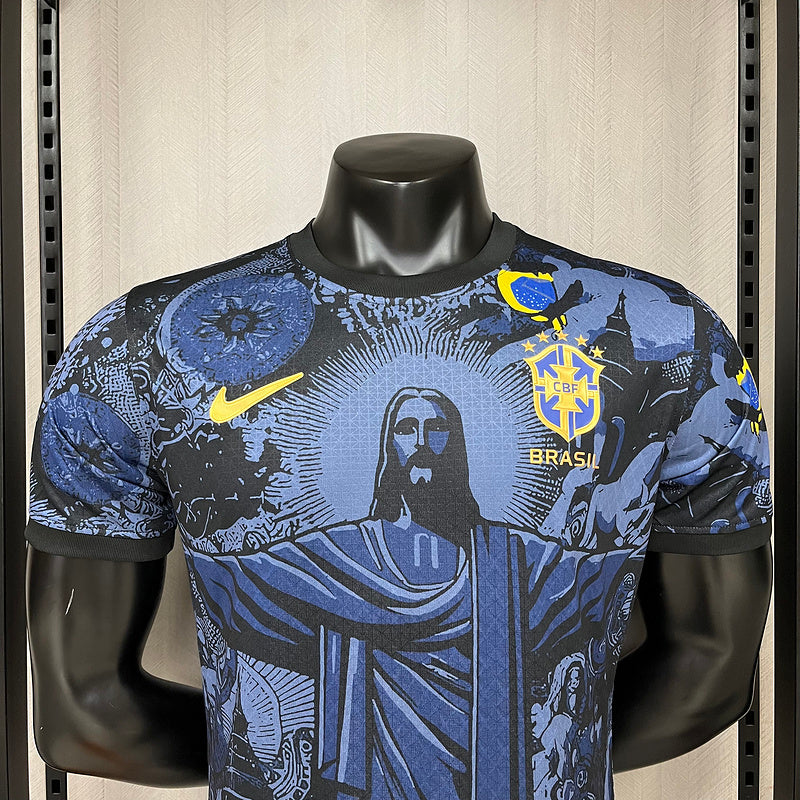 Brasilien Limitierte Auflage Christusstatue Spieler-Version Trikot 24/25 Herren