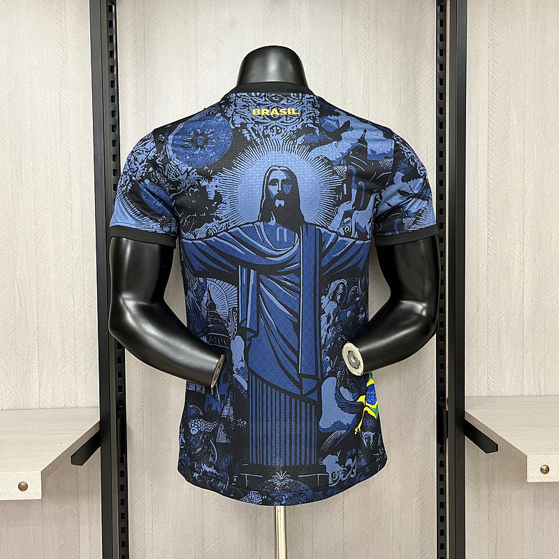 Brasilien Limitierte Auflage Christusstatue Spieler-Version Trikot 24/25 Herren