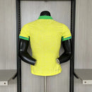 Brasilien Heimtrikot 24/25 Herren Spieler-Version Gelb