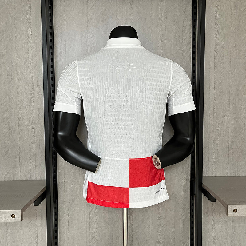 Kroatien Heimtrikot 24/25 Herren Spieler-Version Weiß