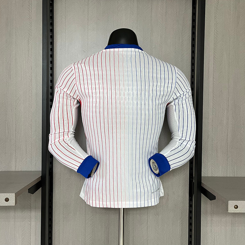 Frankreich Langarm Auswärtstrikot 24/25 Herren Spieler-Version Trikot