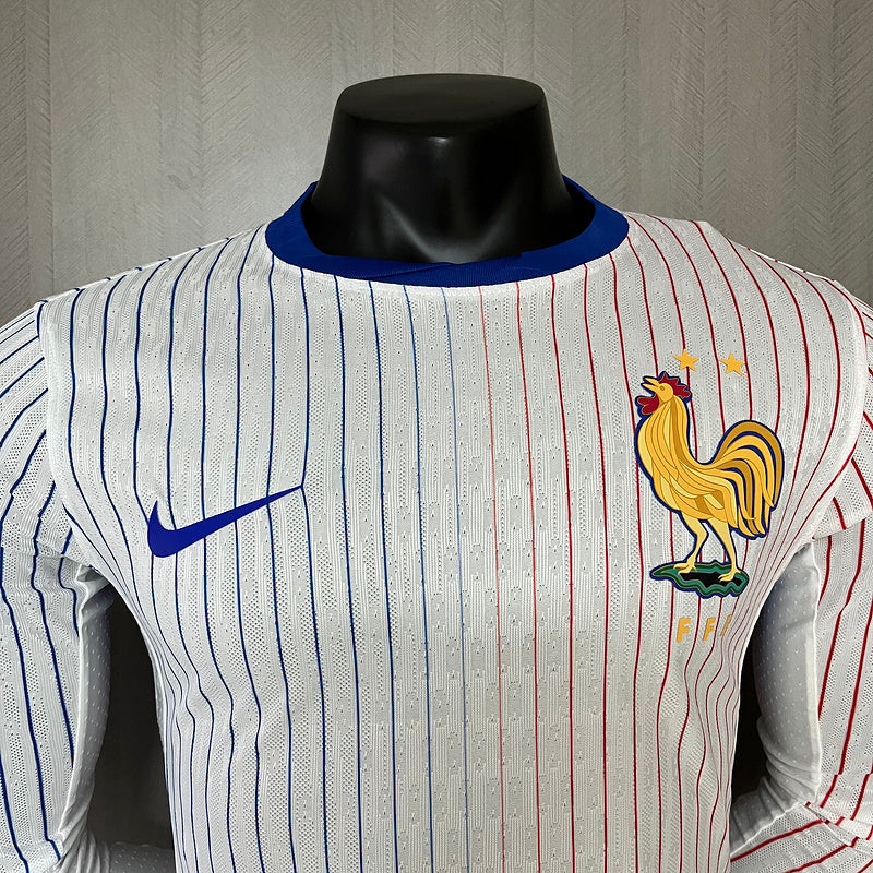 Frankreich Langarm Auswärtstrikot 24/25 Herren Spieler-Version Trikot