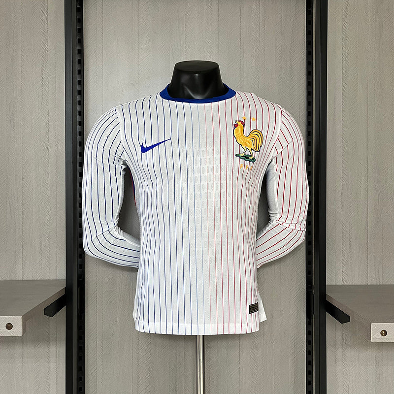 Frankreich Langarm Auswärtstrikot 24/25 Herren Spieler-Version Trikot