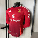 Manchester United Langarm Heimtrikot 24/25 Herren Spieler-Version