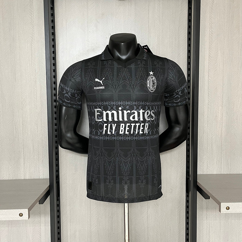 AC Milan Heimtrikot 24/25 Herren Spieler-Version Schwarz