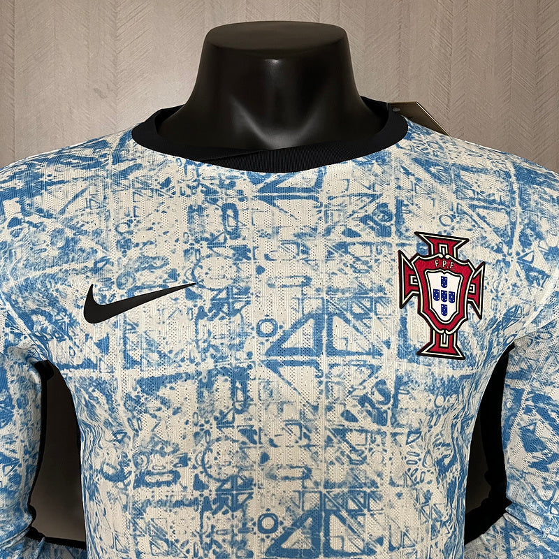 Portugal Langarm Auswärtstrikot 24/25 Herren Spieler-Version Trikot