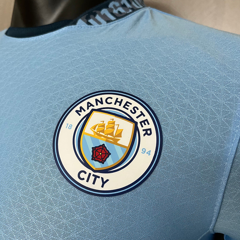 Manchester City Langarm Heimtrikot 24/25 Herren Spieler-Version