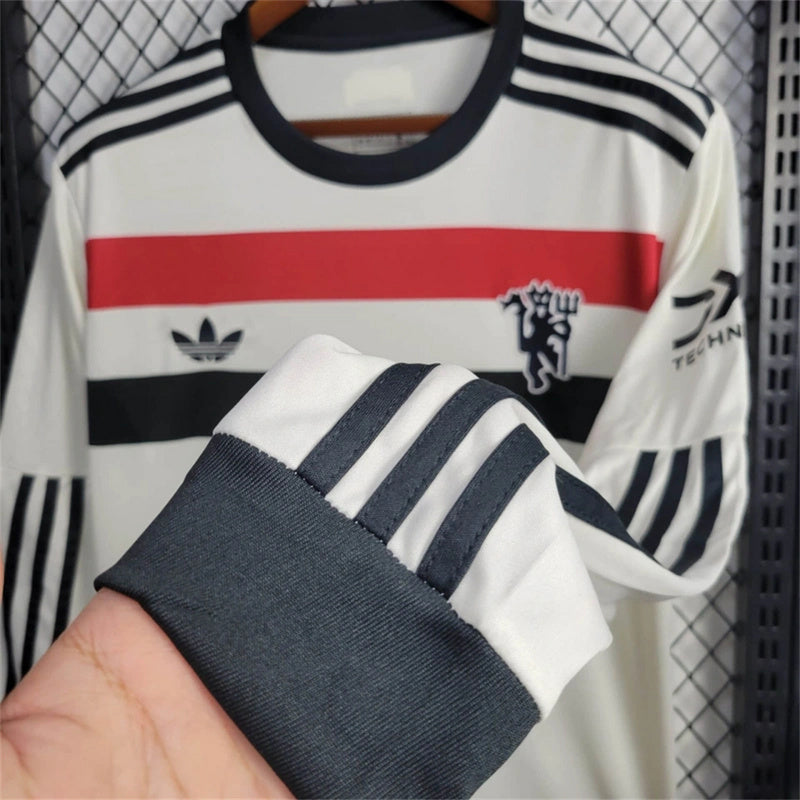 Manchester United Langarm Drittetrikot 24/25 Herren Fan-Version