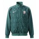 Chelsea FC, Jacke, 25/26, Herren, Grün, Chelsea Trikot, Fußball Fanwear, Blues Style, Shop des Spielers, Casual Sportswear, Chelsea Fanartikel, Performance Jacke, Fußball Fan-Shop