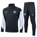 Chelsea FC, Trainingsanzug, 25/26, Herren, Schwarz, Jacke und Hose, Chelsea Fanwear, Chelsea Trainingsset, Fußball Fanartikel, Blues Style, Shop des Spielers, Casual Sportswear