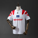 Hamburger SV Heimtrikot 1992/93 Retro Fan-Version in Weiß, Ansicht von vorne.