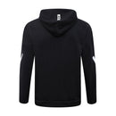 Juventus Turin Trainingsanzug 2025/26 Jacke und Hose Schwarz mit Kapuze - Juventus Turin, Juve, Trainingsanzug, 25/26, Juventus Jacke, Sportbekleidung, Trainingsanzug Herren, Shop des Spielers, Fan-Version, Juventus Fanartikel, Trainingsset, Schwarz