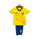 Kinder - Set Brasil Heimtrikot 94/95 Retro Gelb und Blau - SHOP DES SPIELERS