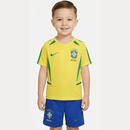 Kinder - Set Brasilien Heimtrikot 02/03 Gelb und Blau (Retro) - SHOP DES SPIELERS