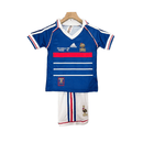 Kinder - Set Frankreich Heimtrikot 98/99 Blau und Weiß (Retro) - SHOP DES SPIELERS