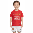 Kinder - Set Manchester United Heimtrikot 07/08 Rot und Weiß (Retro) - SHOP DES SPIELERS