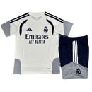 Real Madrid Kinder-Set Training 2026 2027 weißes Trikot marineblaue Shorts 1.1 Premium Qualität Shop des Spielers Madrid Kids Kit, Real Madrid Kinder Training Set, Madrid Kids Kit 2026, Real Madrid Trikot Kinder weiß, Fußballset Real Madrid Kinder, 1.1 Qualität Madrid Kinder, Weißes Kindertrikot mit blauer Hose, Real Madrid Trainingsanzug Kinder.