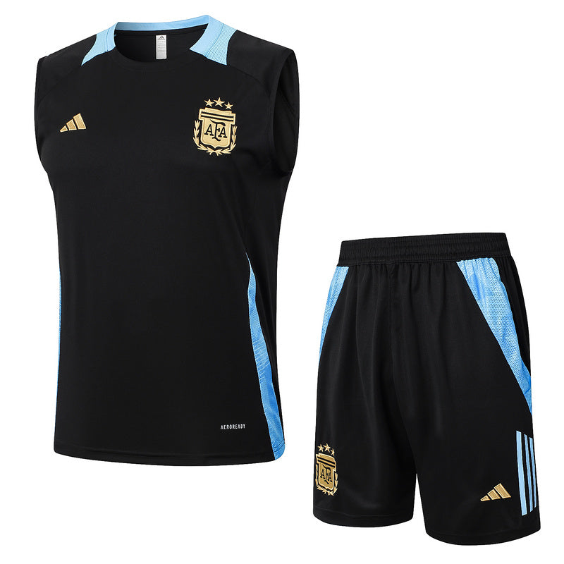 Argentinien Trainingsset 24/25 Ärmelloses Shirt und Shorts