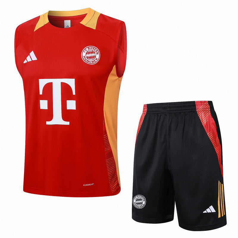 Bayern München Trainingsset 24/25 Ärmelloses Shirt und Shorts