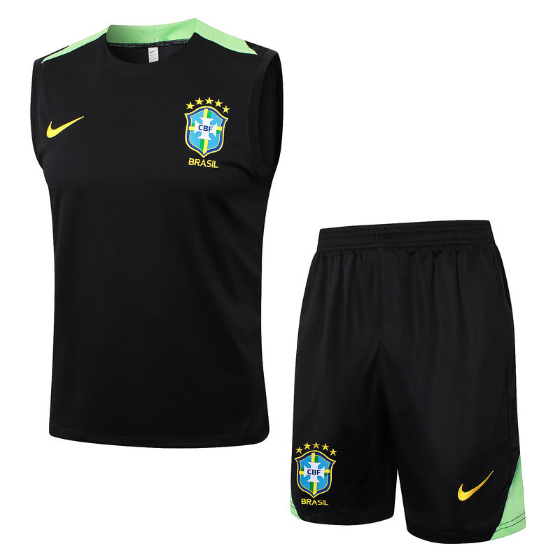Brasilien Trainingsset 24/25 Ärmelloses Shirt und Shorts